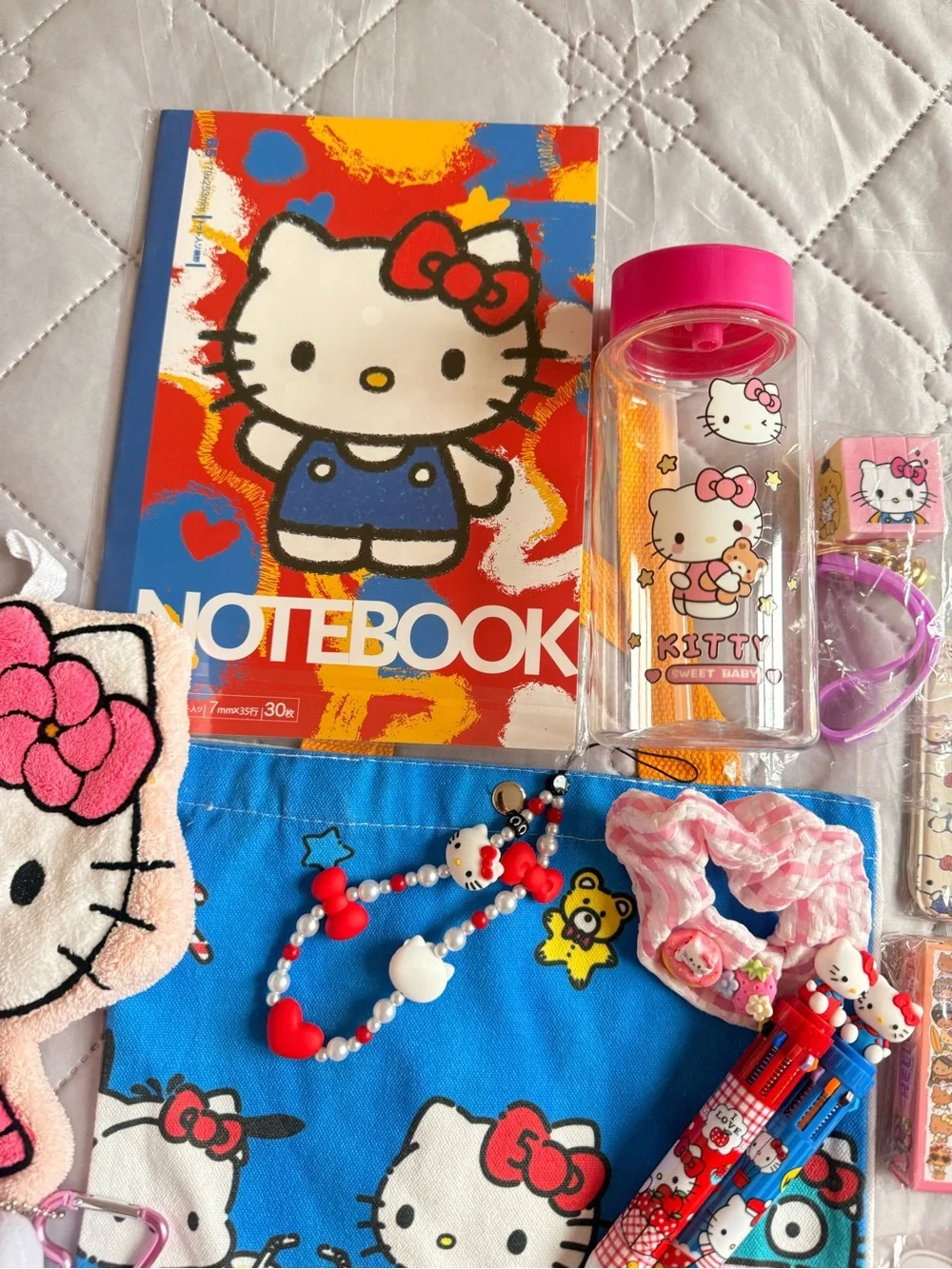 Hello Kitty Pink Kids Accessory Bundle with Notebook & Headband